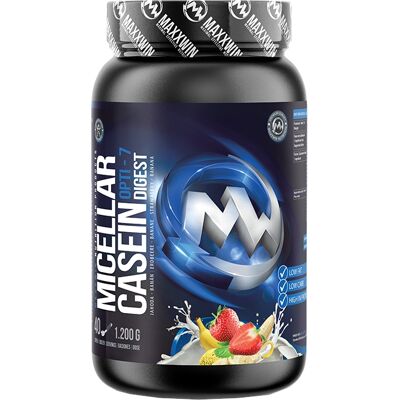 MAXXWIN Micellar Casein Opti-7-Digest jahoda - banán 1200 g MAXXWIN Micellar Casein Opti-7-Digest jahoda - banán 1200 g