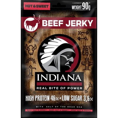 INDIANA JERKY Beef Hot & Sweet 90 g INDIANA JERKY Beef Hot & Sweet 90 g