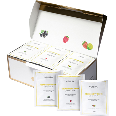 VENIRA Premium kolagénový drink, mix príchutí 30 x 10.8 g VENIRA Premium kolagénový drink, mix príchutí 30 x 10.8 g