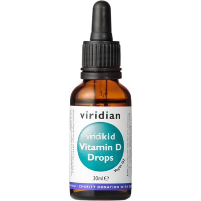 VIRIDIAN Viridikid Vitamin D kvapky 400IU 30 ml VIRIDIAN Viridikid Vitamin D kvapky 400IU 30 ml