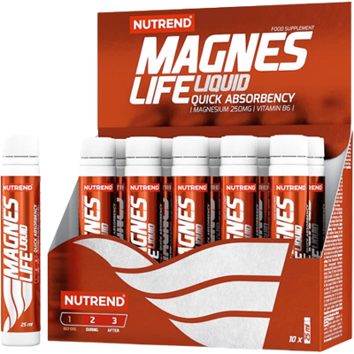 NUTREND Magneslife Liquid čerešňa 10 x 25 ml NUTREND Magneslife Liquid čerešňa 10 x 25 ml