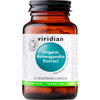 VIRIDIAN Ashwagandha Extract Organic 60 kapsúl VIRIDIAN Ashwagandha Extract Organic 60 kapsúl