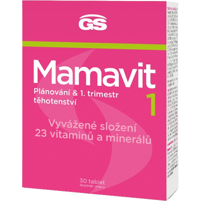 GS Mamavit 1 Plánovanie a 1.trimester 30 tablet GS Mamavit 1 Plánovanie a 1.trimester 30 tablet