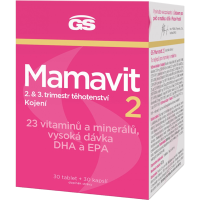 GS Mamavit 2 Tehotenstvo a dojčenie 30 tabliet + 30 kapsúl GS Mamavit 2 Tehotenstvo a dojčenie 30 tabliet + 30 kapsúl