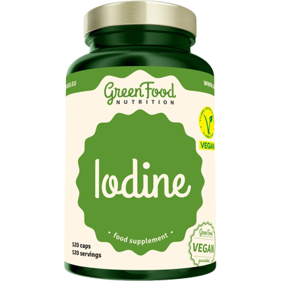 GREENFOOD NUTRITION Jód 120 kapsúl GREENFOOD NUTRITION Jód 120 kapsúl