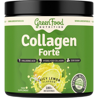 GREENFOOD NUTRITION Collagen Forte šťavnatý citrón 180 g GREENFOOD NUTRITION Collagen Forte šťavnatý citrón 180 g