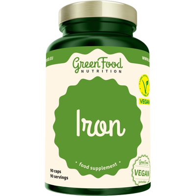 GREENFOOD NUTRITION Iron (Železo) 90 kapsúl GREENFOOD NUTRITION Iron (Železo) 90 kapsúl