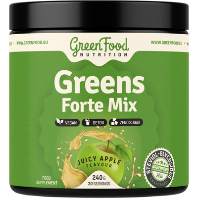 GREENFOOD NUTRITION Greens Forte Mix šťavnaté jablko 240 g GREENFOOD NUTRITION Greens Forte Mix šťavnaté jablko 240 g