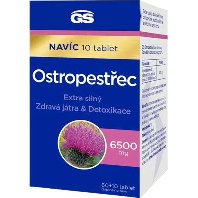 GS Pestrec 6500 mg, 60 + 10 tablet GS Pestrec 6500 mg, 60 + 10 tablet