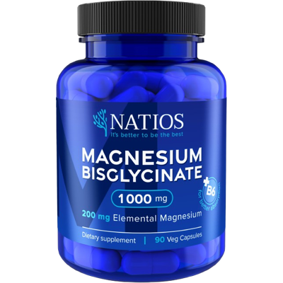 NATIOS Magnesium Bisglycinate 1000 mg + B6 90 kapsúl NATIOS Magnesium Bisglycinate 1000 mg + B6 90 kapsúl
