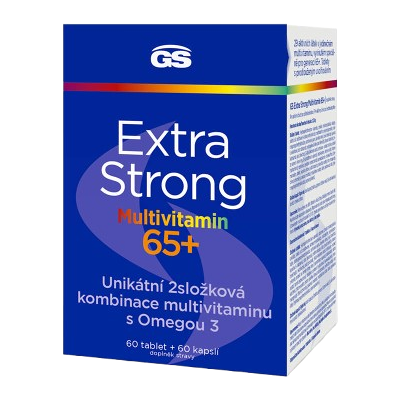 GS Extra Strong Multivitamín 65+, 60 tabliet + 60 kapsúl GS Extra Strong Multivitamín 65+, 60 tabliet + 60 kapsúl