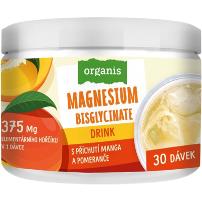 ORGANIS Magnesium Drink s príchuťou manga a pomaranča 102 g ORGANIS Magnesium Drink s príchuťou manga a pomaranča 102 g