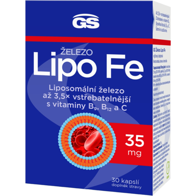 GS Železo Lipo Fe 30 kapsúl GS Železo Lipo Fe 30 kapsúl
