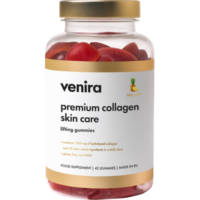VENIRA Premium collagen skin care - medvedíky ananás 42 ks VENIRA Premium collagen skin care - medvedíky ananás 42 ks