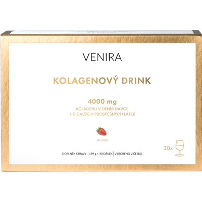 VENIRA kolagénový drink morský, príchuť jahoda 30 x 4.3 g VENIRA kolagénový drink morský, príchuť jahoda 30 x 4.3 g