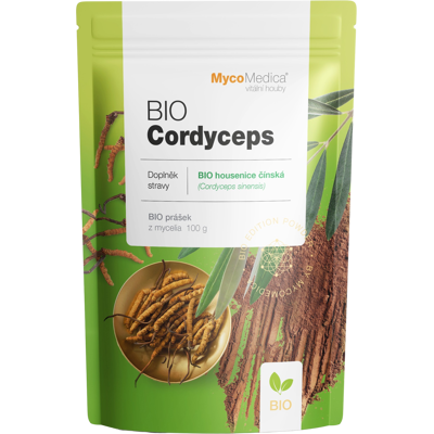 MYCOMEDICA Cordyceps militaris prášok BIO 100 g MYCOMEDICA Cordyceps militaris prášok BIO 100 g