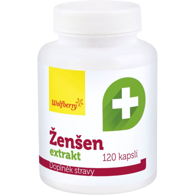 WOLFBERRY Ženšen extrakt 120 kapsúl WOLFBERRY Ženšen extrakt 120 kapsúl