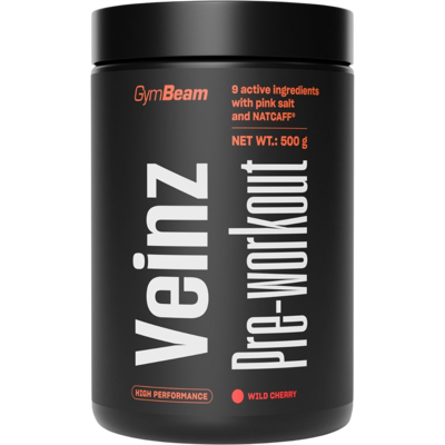 GYMBEAM Veinz Pre-workout - Wild cherry 500 g GYMBEAM Veinz Pre-workout - Wild cherry 500 g
