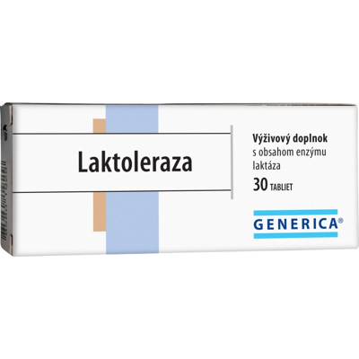 GENERICA Laktoleraza s obsahom enzýmu 30 tablet GENERICA Laktoleraza s obsahom enzýmu 30 tablet