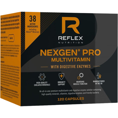 REFLEX NUTRITION Nexgen® PRO + Digestive Enzymes 120 kapslí REFLEX NUTRITION Nexgen® PRO + Digestive Enzymes 120 kapslí