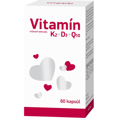 BIOMEDICA Vitamín K2+D3+Q10 60 kapsúl BIOMEDICA Vitamín K2+D3+Q10 60 kapsúl