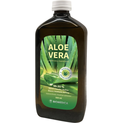 BIOMEDICA Aloe Vera Šťava 99,55% 500 ml BIOMEDICA Aloe Vera Šťava 99,55% 500 ml