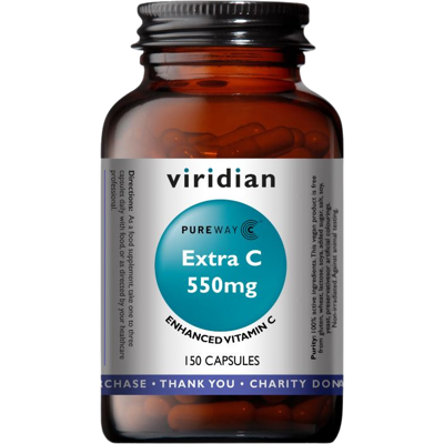 VIRIDIAN Extra C 550mg 150 kapsúl VIRIDIAN Extra C 550mg 150 kapsúl