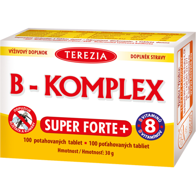 TEREZIA B-Komplex Super Forte+ 100 tabliet TEREZIA B-Komplex Super Forte+ 100 tabliet