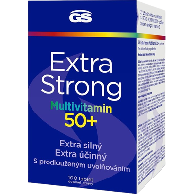 GS Extra Strong Multivitamín 50+, 100 tabliet GS Extra Strong Multivitamín 50+, 100 tabliet