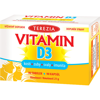 TEREZIA Vitamin D3 1000 IU 90 kapsúl TEREZIA Vitamin D3 1000 IU 90 kapsúl