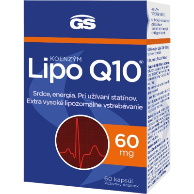 GS Koenzym Lipozomálny Q10 60 mg 60 kapsúl GS Koenzym Lipozomálny Q10 60 mg 60 kapsúl