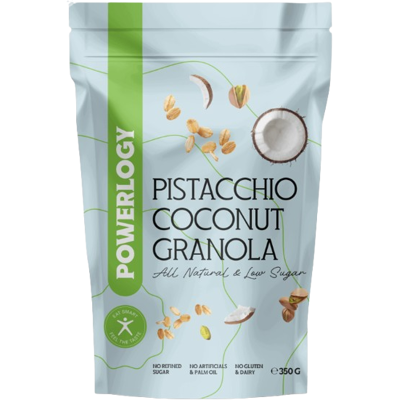 POWERLOGY Granola Pistacchio Coconut 350 g POWERLOGY Granola Pistacchio Coconut 350 g
