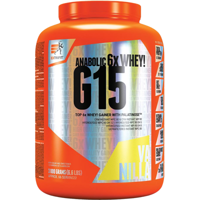 EXTRIFIT G 15 Anabolic Gainer vanilka 3000 g EXTRIFIT G 15 Anabolic Gainer vanilka 3000 g