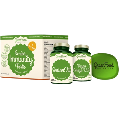GREENFOOD NUTRITION Senior Immunity Forte + Pillbox 120 kapsúl GREENFOOD NUTRITION Senior Immunity Forte + Pillbox 120 kapsúl