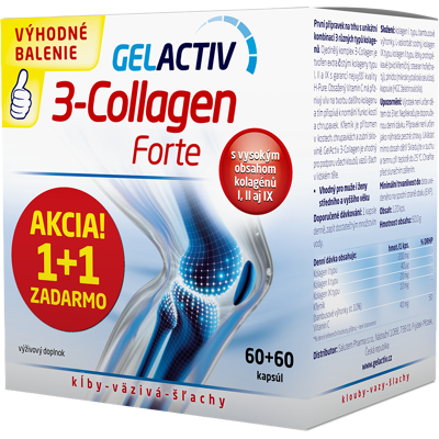 GELACTIV 3-Collagen Forte 120 kapslí GELACTIV 3-Collagen Forte 120 kapslí