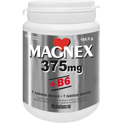 VITABALANS Magnex 375 mg + B6 180 tablet VITABALANS Magnex 375 mg + B6 180 tablet