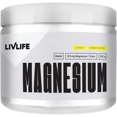 LIVLIFE Magnesium malate 15% drink citrón 102 g LIVLIFE Magnesium malate 15% drink citrón 102 g