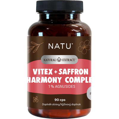 NATU Natural Extract, Drmek extrakt (1% agnusidov) so šafránom 90 kapsúl NATU Natural Extract, Drmek extrakt (1% agnusidov) so šafránom 90 kapsúl