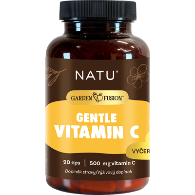 NATU Garden Fusion. Vitamín C 500 mg pre imunitu 90 kapslí NATU Garden Fusion. Vitamín C 500 mg pre imunitu 90 kapslí
