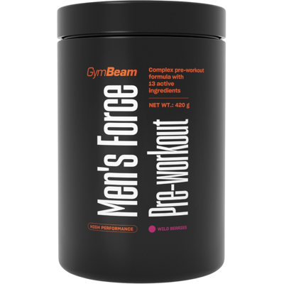 GYMBEAM Men's Force Pre-Workout - lesné ovocie 420 g GYMBEAM Men's Force Pre-Workout - lesné ovocie 420 g