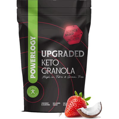 POWERLOGY Upgraded Keto Granola Strawberry 350 g POWERLOGY Upgraded Keto Granola Strawberry 350 g