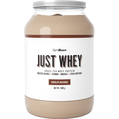 GYMBEAM Just Whey čokoládový milkshake 2000 g GYMBEAM Just Whey čokoládový milkshake 2000 g