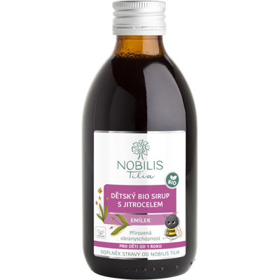 NOBILIS TILIA Detský BIO sirup so skorocelom Emil 250 ml NOBILIS TILIA Detský BIO sirup so skorocelom Emil 250 ml