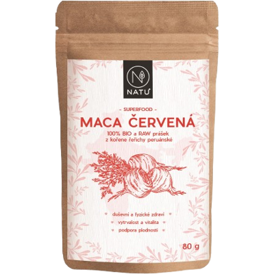 NATU Maca červená BIO prášok 80 g NATU Maca červená BIO prášok 80 g