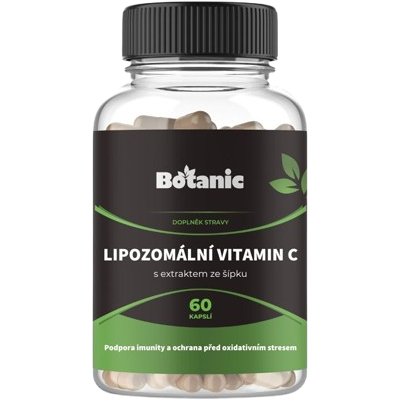 BOTANIC Lipozomálny vitamín C s extraktom šípku 60 kapsúl BOTANIC Lipozomálny vitamín C s extraktom šípku 60 kapsúl