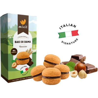 MIXIT Italian bakery – Cookie Baci di Dama Nocciola 170 g MIXIT Italian bakery – Cookie Baci di Dama Nocciola 170 g
