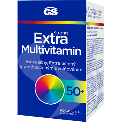 GS Extra Strong Multivitamín 50+, 120 tabliet GS Extra Strong Multivitamín 50+, 120 tabliet