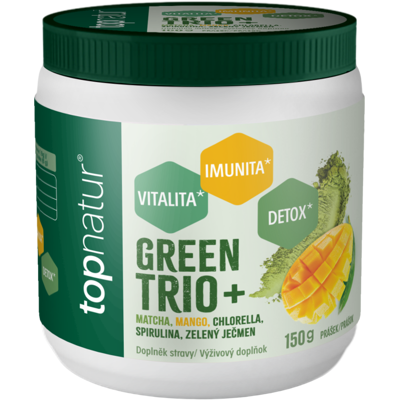 TOPNATUR Green Trio Plus Mango prášok 150 g TOPNATUR Green Trio Plus Mango prášok 150 g