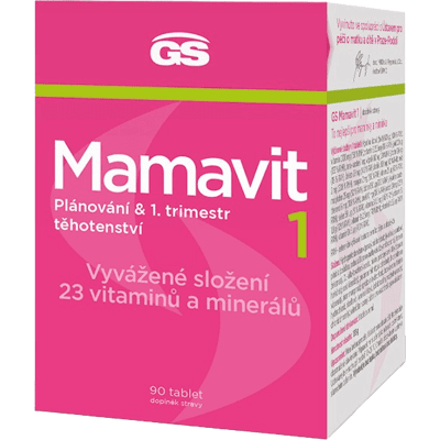 GS Mamavit 1 Plánovanie a 1.trimester 90 tabliet GS Mamavit 1 Plánovanie a 1.trimester 90 tabliet