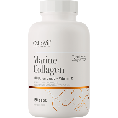 OSTROVIT Morský kolagén s kyselinou hyalurónovou a vitamínom C 120 kapsúl OSTROVIT Morský kolagén s kyselinou hyalurónovou a vitamínom C 120 kapsúl